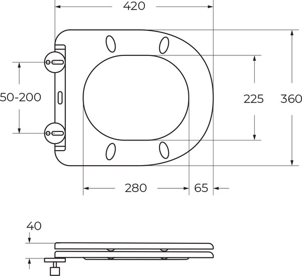 Купить Унитаз подвесной Cezares Stylus CZR-513-TH-R/CZR-089-SC в Барановичах