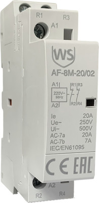 Контактор Wilderness AF-8M-20/11 20A 1НЗ+1НО 220В AC / 2011-220AC1-8M -