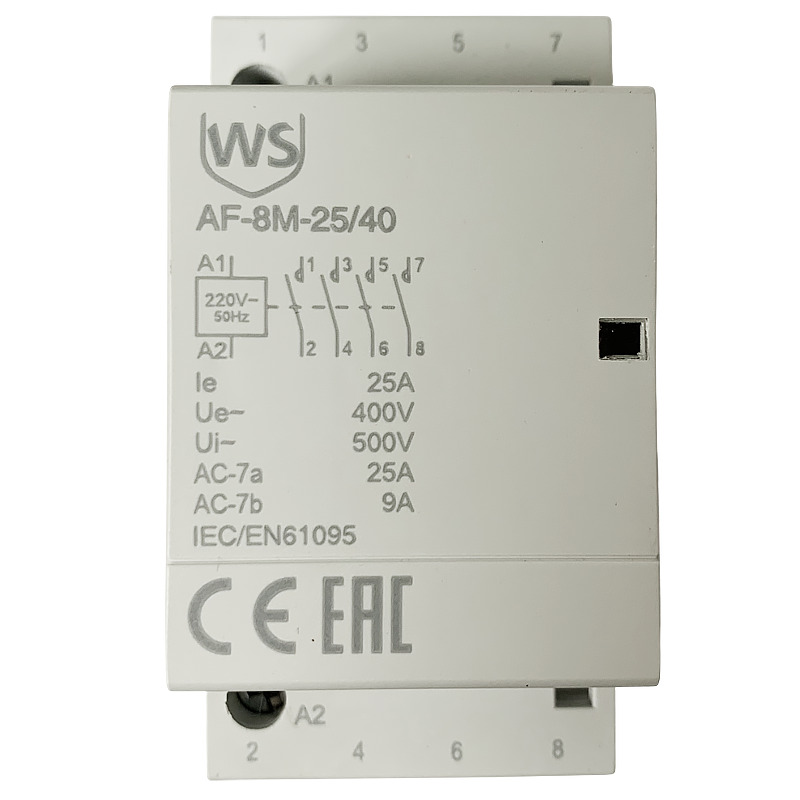 Контактор Wilderness AF-8M-40/11 40A 1НЗ+1НО 220В AC / 4011-220AC2-8M — фото 2