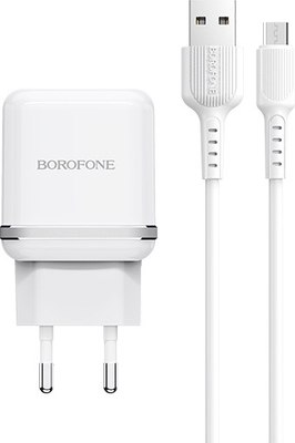 

Зарядное устройство сетевое, BA25A 2хUSB-А 2.4А + кабель AM-microBM