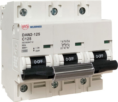 

Выключатель автоматический, DAW2-125 3P 32A х-ка C 10kA (R) / DAW2-125-3-C032