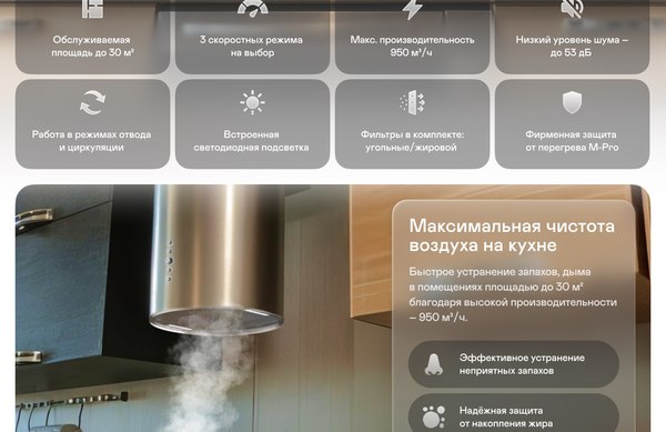 Купить Вытяжка коробчатая Garlyn CH-120 в Могилеве