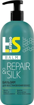 Бальзам для волос H:Studio Repair&Silk для восстановления волос (380г) - 