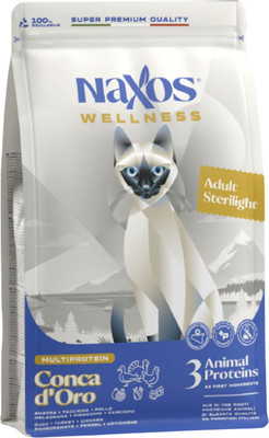 Сухой корм для кошек Adragna Naxos Wellness Adult Sterilized Утка, Курица, Индейка (7кг) - 