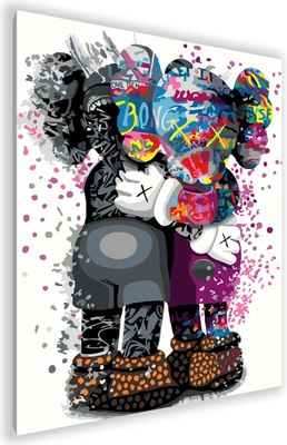 

Картина по номерам, Kaws Hug / PL-00126