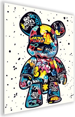 

Картина по номерам, Black Bearbrick / PL-00125