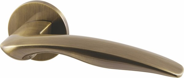 Ручка дверная Armadillo R.URS52.WAVE Wave URS AB-7 (бронза)
