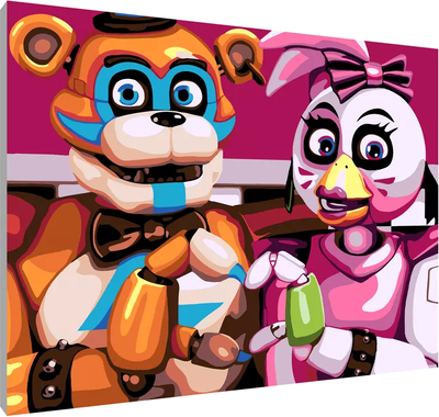 

Картина по номерам, Фредди и Чика / PL-00249