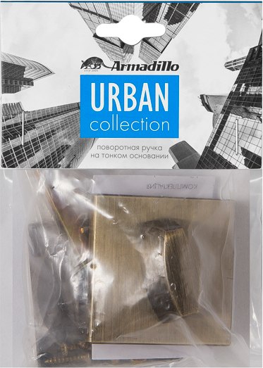 Ручка дверная Armadillo Поворотная BK6.K.USS52 WC-Bolt BK6 USS BL-26 (черный)