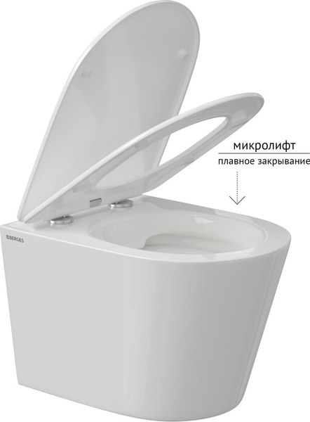 Купить Унитаз подвесной Berges VITA c сиденьем Slim SO в Барановичах