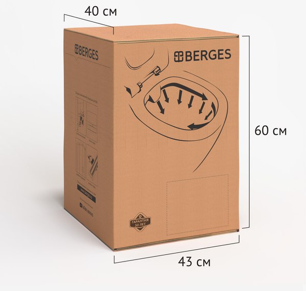 Купить Унитаз подвесной Berges VITA c сиденьем Slim SO в Барановичах