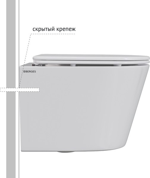 Купить Унитаз подвесной Berges VITA c сиденьем Slim SO в Барановичах