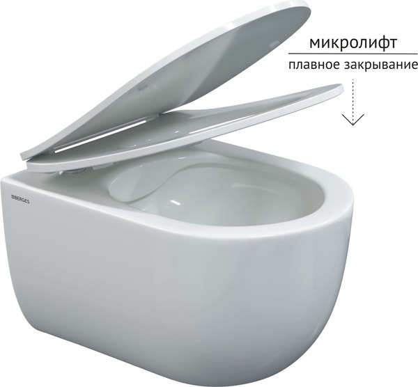 Купить Унитаз подвесной Berges Ventas c сиденьем Toma Slim SO в Солигорске