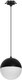 Потолочный светильник Arlight SP-EMISFERO-HANG-BUILT-R150-11W Warm3000 BK 170deg / 056589 - 