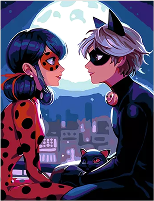 

Картина по номерам, Леди Баг и Супер-Кот / PL-00304