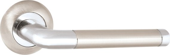 Ручка дверная Punto R.TL54.REX TL 140mm SN/CP-3 (матовый никель/хром)