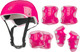 Комплект защиты Twenty ONE Шлем + наколенники (розовый) - 