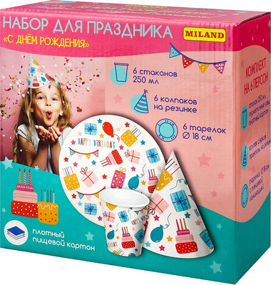 Набор для праздника Miland С днем рождения / НП-2136 - 