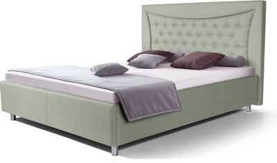 Двуспальная кровать ФорестДекоГрупп Марта 1 140x200 без ПМ (Veluta Lux 14) - 