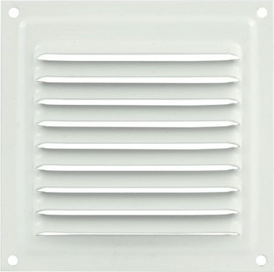 Решетка вентиляционная Нора-М 100x100 с сеткой / 7213 (белый) - 