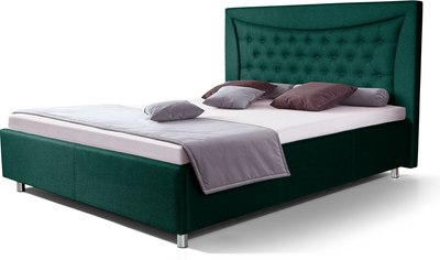 Двуспальная кровать ФорестДекоГрупп Марта 1 140x200 без ПМ (Veluta Lux 33) - 