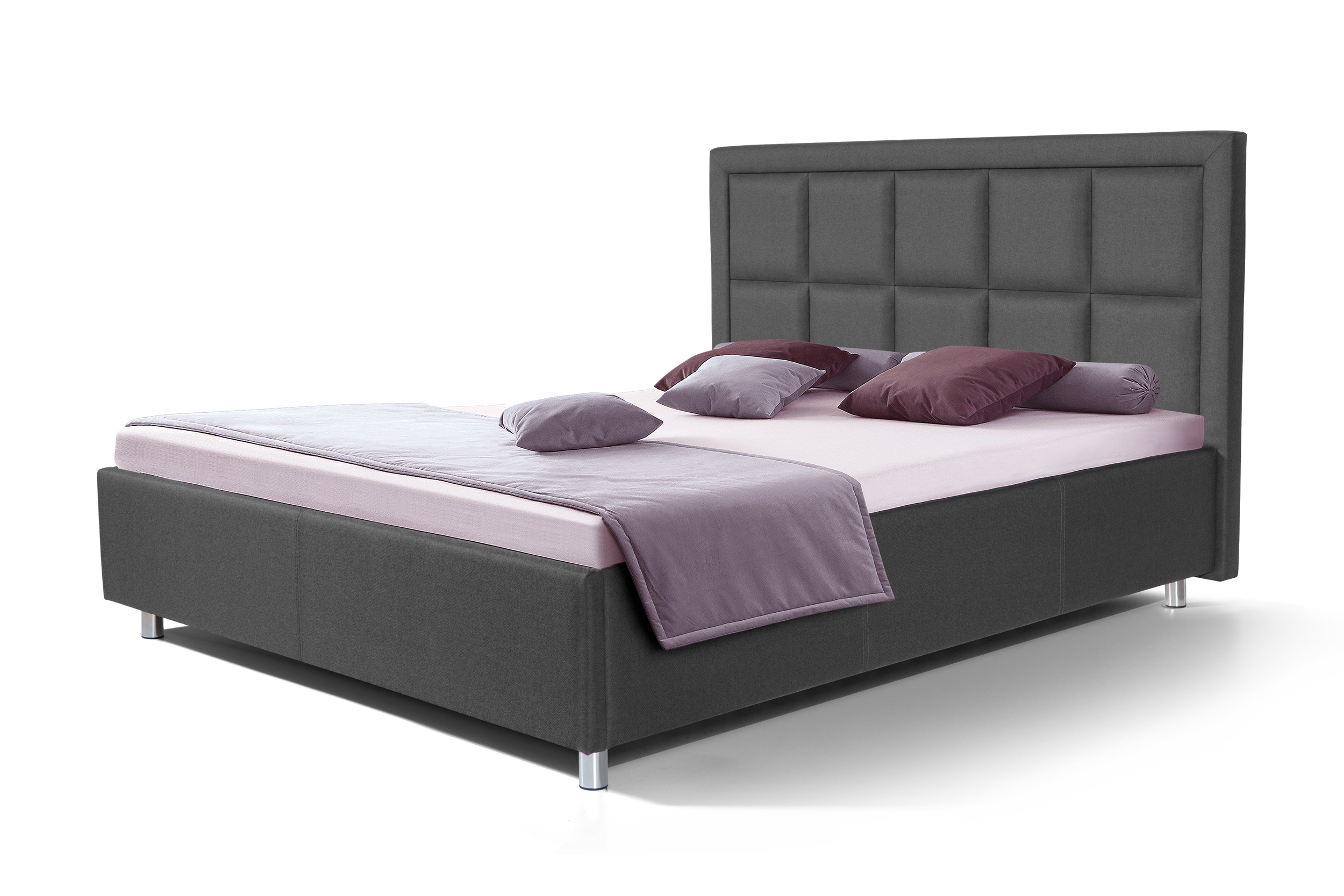 Двуспальная кровать ФорестДекоГрупп Марта 3 140x200 без ПМ (Veluta Lux 32)