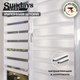 Рулонная штора Sundays Home Лайнс 57х160 с 2-мя направляющими LM-15 150см (белый) - 