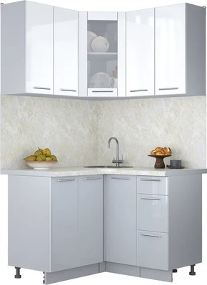 

Кухонный гарнитур, Мила Пластик 1.2x1.2