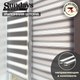 Рулонная штора Sundays Home Лайнс 48х160 с 2-мя направляющими LM-15 150см (светло-серый) - 