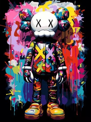 

Картина по номерам, Kaws Color Pop / PL-00327