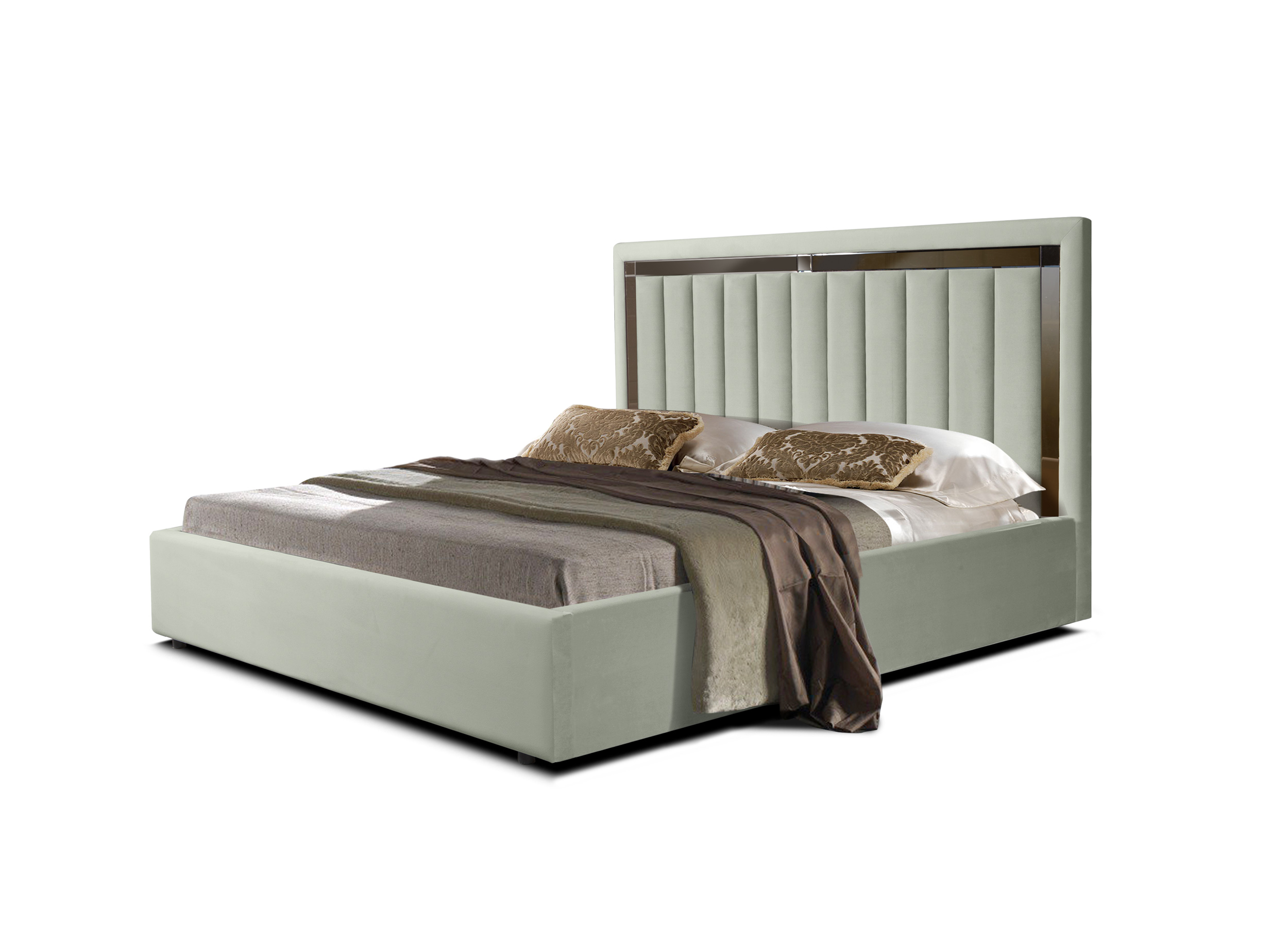 Двуспальная кровать ФорестДекоГрупп Софи 1 160x200 без ПМ (Veluta Lux 14)