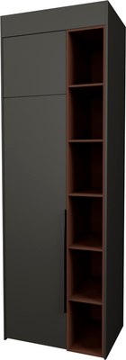 Шкаф Рэйгрупп Рэй S257-B1-WKL В1 (дуб веллингтон/кобальт/античная латунь) - 