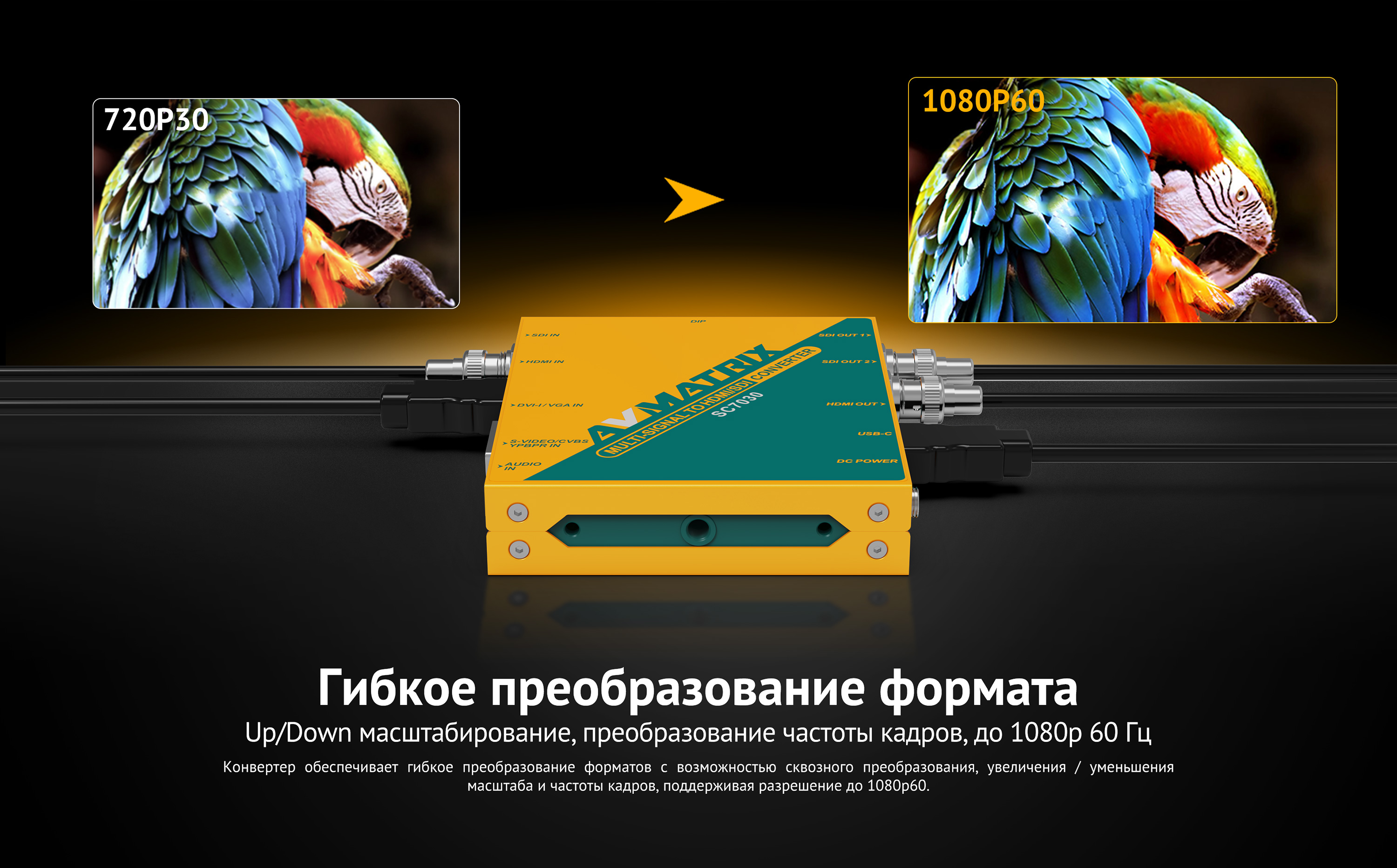 Конвертер цифровой Avmatrix SC7030 / 32883 — фото 4