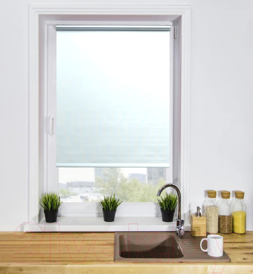 Рулонная штора Lm Decor Симпл Блэкаут LM 68-01 48x160 (белый)