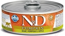 

Корм для кошек Farmina, N&D Grain Free Pumpkin Boar & Apple