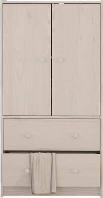 Тумба Dipriz Раст 2дв.+2ящ. с перегородками / Д.20293.2 (белый воск 1620) -