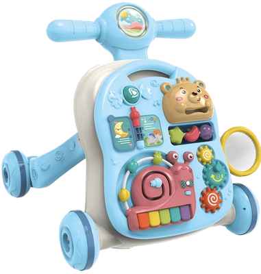 Ходунки-каталка Labalu Комфорт и интеллект для малыша 3 в 1 (светло-голубой) - 