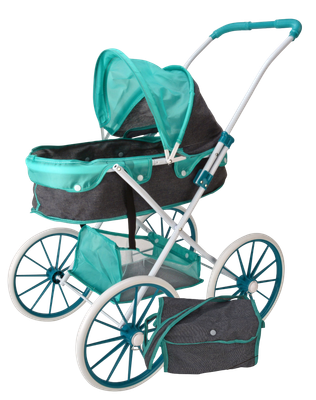 

Коляска для куклы, Eva колеса 25см