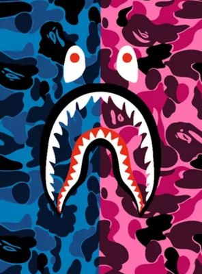 

Картина по номерам, Bape Pink&Blue / PL-00264