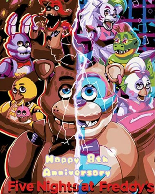 

Картина по номерам, Five Nights at Freddy’s Security Breach / PL-00223