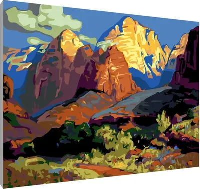 

Картина по номерам, Франц Бишофф. Горный пейзаж / PL-00179