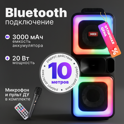 Портативная колонка XO F55 (черный) - 