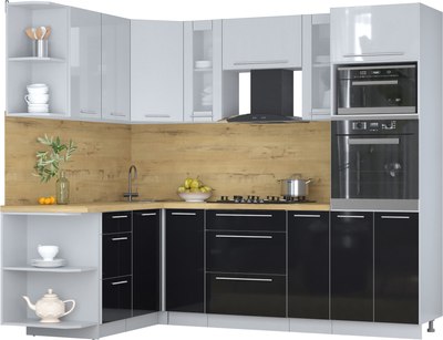 

Кухонный гарнитур, Мила Пластик 1.68x2.4 LV