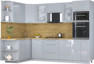 

Кухонный гарнитур, Мила Пластик 1.68x2.8 LV
