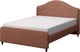 Двуспальная кровать Sonit Dana 160x200 велюр River (07 пыльная роза) - 
