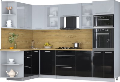 

Кухонный гарнитур, Мила Пластик 1.68x2.8 LV