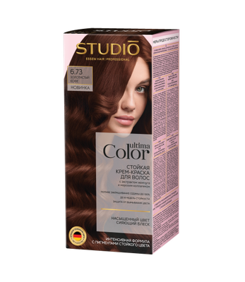 

Крем-краска для волос, Ultima Color тон 6.73 золотистый кофе
