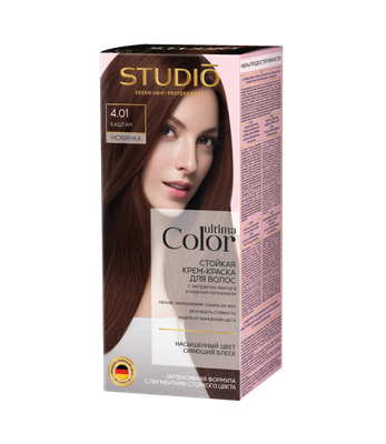 

Крем-краска для волос, Ultima Color тон 4.01 каштан