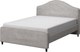 Двуспальная кровать Sonit Dana 180x200 велюр River (05 антрацит) - 