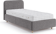 Двуспальная кровать Sonit Mia 90x200 с ПМ шенилл Eclipse (07 светло-серый) - 
